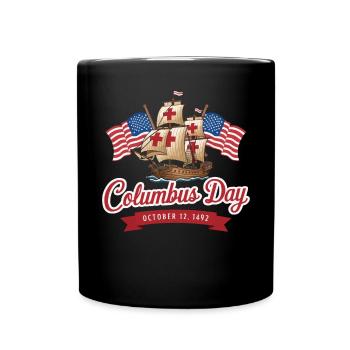 Columbus Day Christophe Colomb Italo-Américain - Mug uni - noir - Devant
