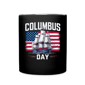 Columbus Day Christophe Colomb Italo-Américain - Mug uni - noir - Devant