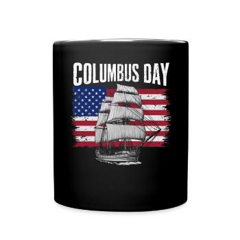 Columbus Day Christophe Colomb Italo-Américain - Mug uni - noir - Devant