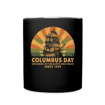 Columbus Day Christophe Colomb Italo-Américain - Mug uni - noir - Devant