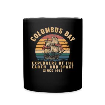 Kolumbus-Tag Christoph Kolumbus Italienisch Amerikanisch - Tasse einfarbig - Schwarz - Vorne