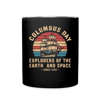 Kolumbus-Tag Christoph Kolumbus Italienisch Amerikanisch - Tasse einfarbig - Schwarz - Vorne