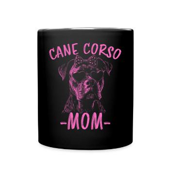 Cane Corso Italiano Maman Maman Cane Corso Cadeau - Mug uni - noir - Devant