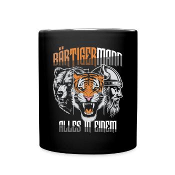 Bearded man all in one Viking - Full Colour Mug - black - Front