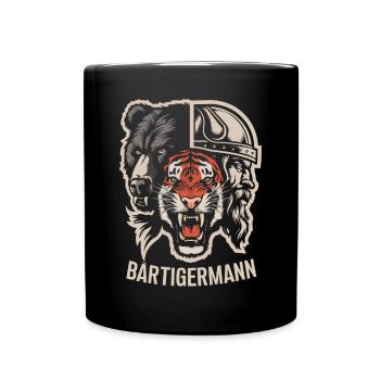 Bearded man all in one Viking - Full Colour Mug - black - Front