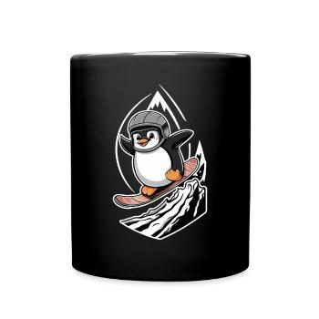 Penguin Snowboard Adventure - Mug uni - noir - Devant