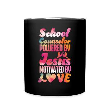 Conseiller scolaire Jesus Faith - Mug uni - noir - Devant