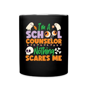 Conseillère scolaire Maman Halloween Je suis - Mug uni - noir - Devant