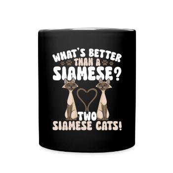 Siamese Cat Siamese Cat - Full Colour Mug - black - Front