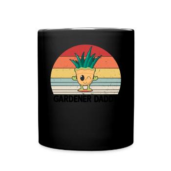 Gardening Daddy Gardener Daddy - Tasse einfarbig - Schwarz - Vorne