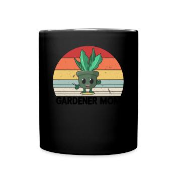 Jardinage Maman Jardinière Maman - Mug uni - noir - Devant