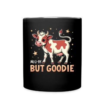 Kühe Muh Kuh Moo Rindvieh Milchkuh Milchbauer - Tasse einfarbig - Schwarz - Vorne