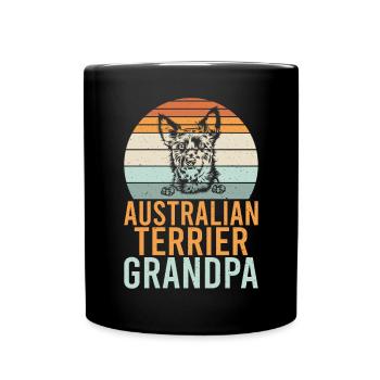 Australian Terrier Gifts - Tasse einfarbig - Schwarz - Vorne