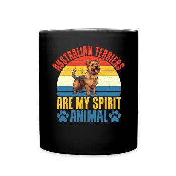 Australian Terrier Gifts - Full Colour Mug - black - Front