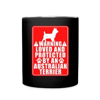 Australian Terrier Gifts - Full Colour Mug - black - Front