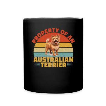 Australian Terrier Gifts - Tasse einfarbig - Schwarz - Vorne