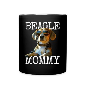 Beagle Maman Chiens Maman Maman Fête des Mères Beagles Maman - Mug uni - noir - Devant