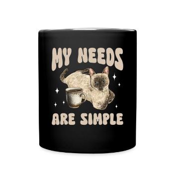 Siamese Cat Siamese Cat - Full Colour Mug - black - Front