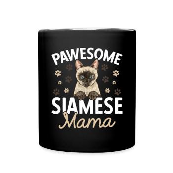 Siamese Cat Siamese Cat - Full Colour Mug - black - Front
