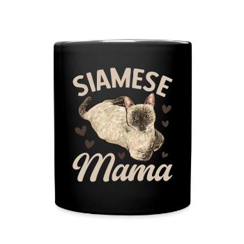 Siamese Cat Siamese Cat - Full Colour Mug - black - Front