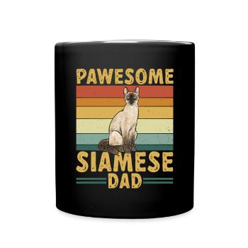Siamese Cat Siamese Cat - Full Colour Mug - black - Front