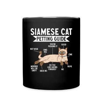 Siamese Cat Siamese Cat - Full Colour Mug - black - Front