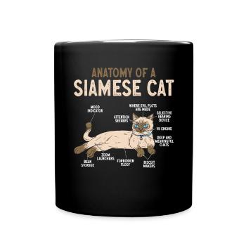 Siamese Cat Siamese Cat - Full Colour Mug - black - Front