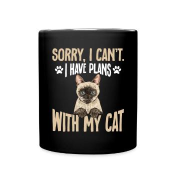 Siamese Cat Siamese Cat - Full Colour Mug - black - Front