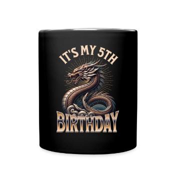 Dragon 5ème anniversaire Dragon - Mug uni - noir - Devant