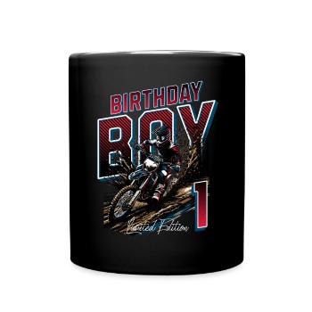 1er anniversaire de motocross - Mug uni - noir - Devant