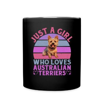 Cadeaux pour terrier australien - Mug uni - noir - Devant