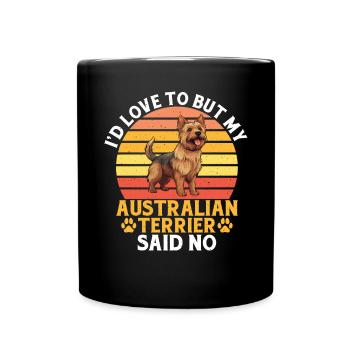 Australian Terrier Gifts - Tasse einfarbig - Schwarz - Vorne