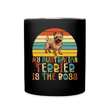 Australian Terrier Gifts - Tasse einfarbig - Schwarz - Vorne