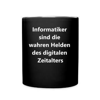 Superheld Geschenk - Tasse einfarbig - Schwarz - Vorne