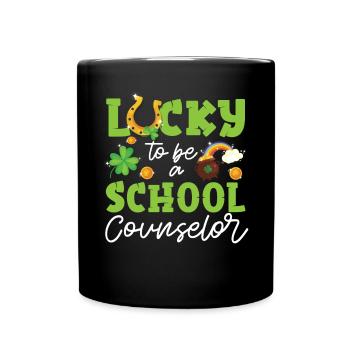 Conseillère scolaire Fête de la Saint-Patrick - Mug uni - noir - Devant