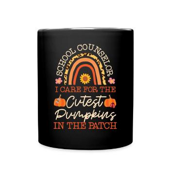 Conseiller scolaire Cas de citrouille - Mug uni - noir - Devant
