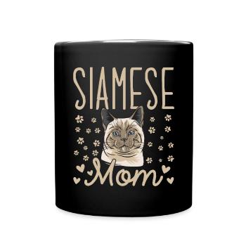 Siamese Cat Siamese Cat - Full Colour Mug - black - Front