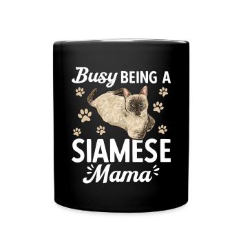 Siamese Cat Siamese Cat - Full Colour Mug - black - Front