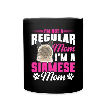 Siamese Cat Siamese Cat - Full Colour Mug - black - Front