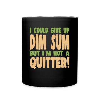 Bao Bun Funny Could Give Up Dim Sum Asian Food - Full Colour Mug - black - Front