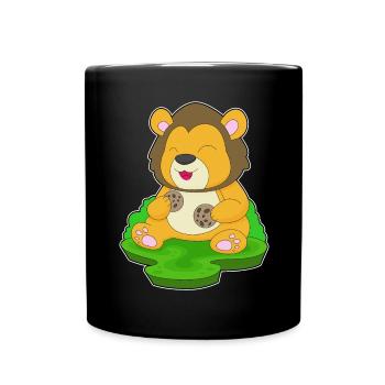 Lion Cookie - Mug uni - noir - Devant