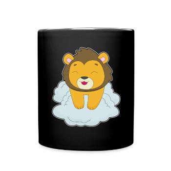 Nuages de lions - Mug uni - noir - Devant