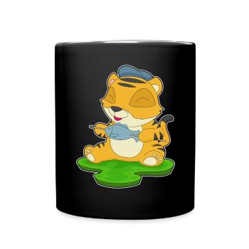 Poisson tigre - Mug uni - noir - Devant
