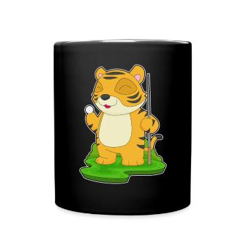 Tiger Billiard Queue - Tasse einfarbig - Schwarz - Vorne