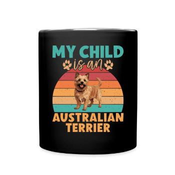 Australian Terrier Gifts - Tasse einfarbig - Schwarz - Vorne
