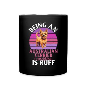 Australian Terrier Gifts - Tasse einfarbig - Schwarz - Vorne