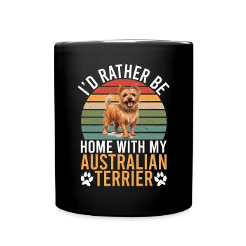 Australian Terrier Gifts - Tasse einfarbig - Schwarz - Vorne