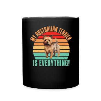 Australian Terrier Gifts - Tasse einfarbig - Schwarz - Vorne
