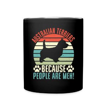 Australian Terrier Gifts - Full Colour Mug - black - Front