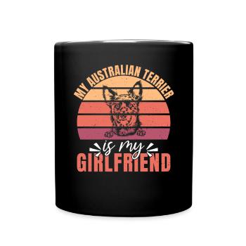 Australian Terrier Gifts - Tasse einfarbig - Schwarz - Vorne